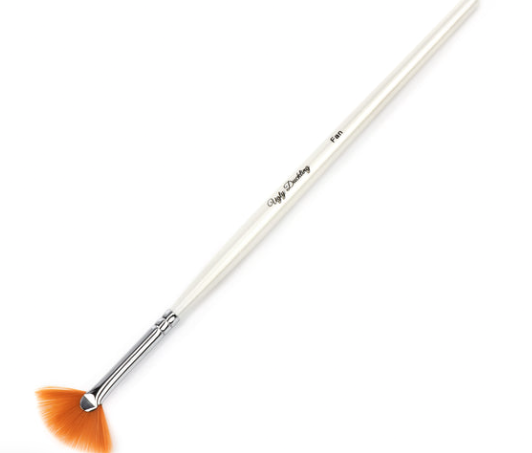 UD - PEARL WOOD FAN BRUSH