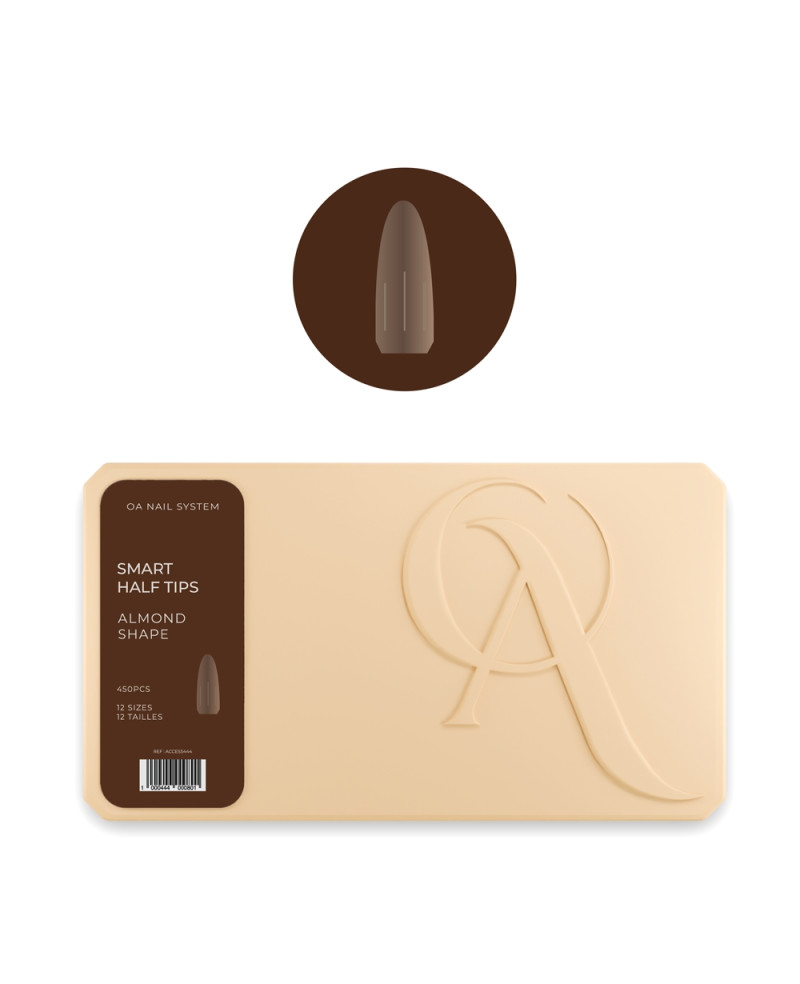 OA - BOITE DE 450 SMART HALF TIPS - ALMOND SHAPE